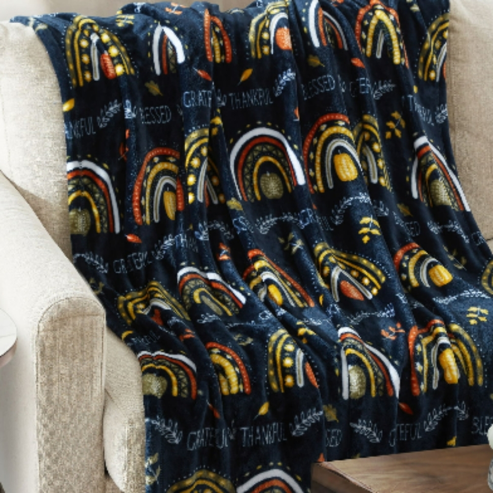 Plush velvet  throw blanket